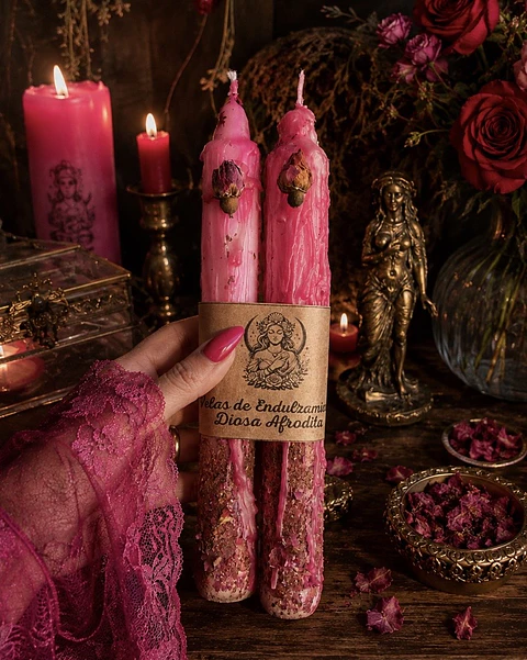 Pack 2 Vela de Endulzamiento Diosa Afrodita 🌹