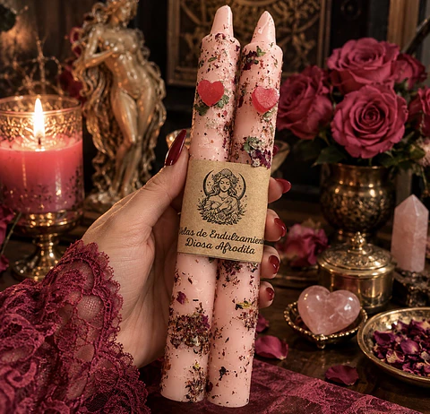 🌹 Velas de Endulzamiento • Colección Afrodita 🌹