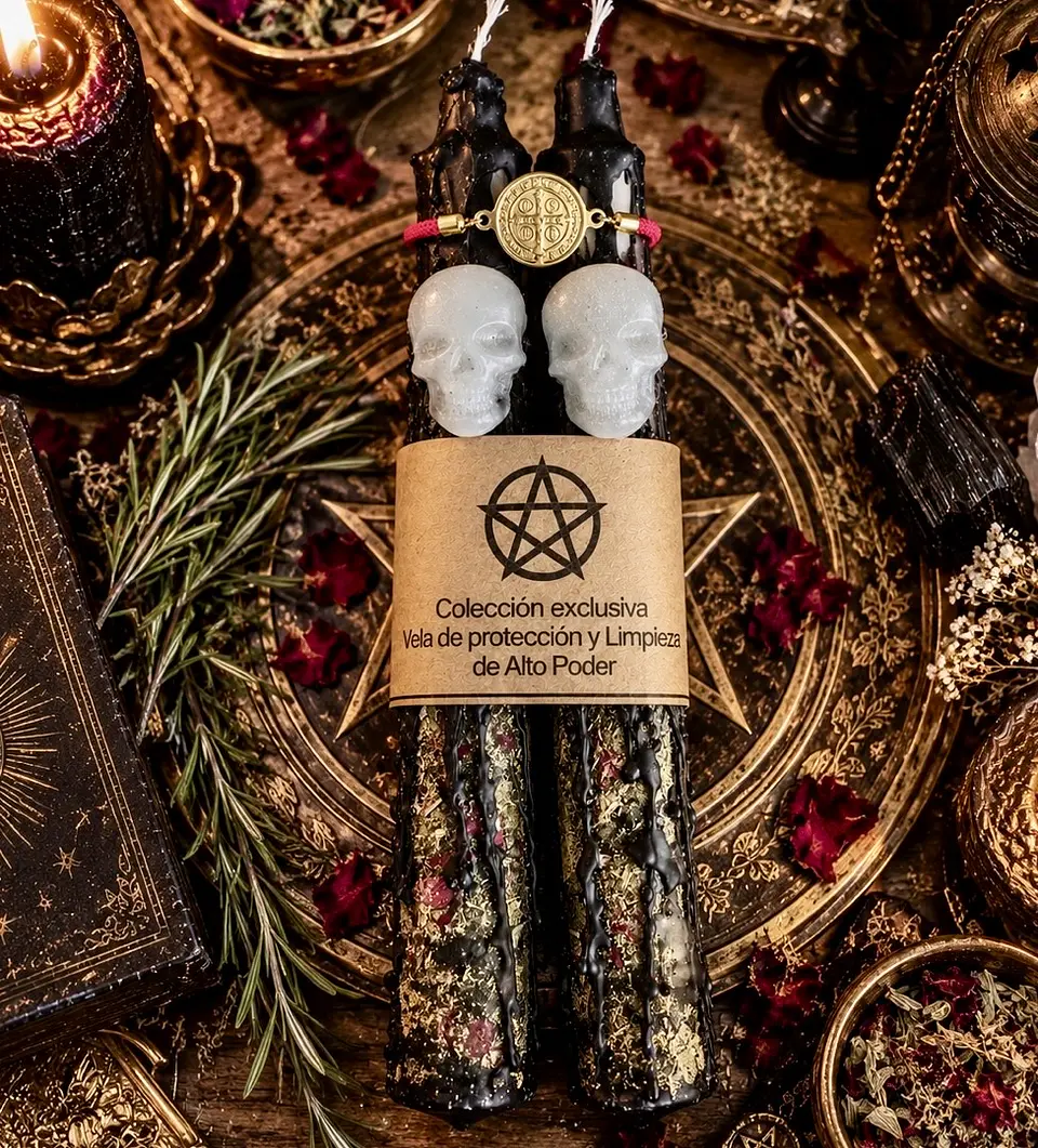 🖤 PACK 2 VELAS — LIMPIEZA & PROTECCIÓN DE ALTO PODER 🖤 3