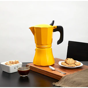 Cafetera Petra 6 tazas color Mostaza