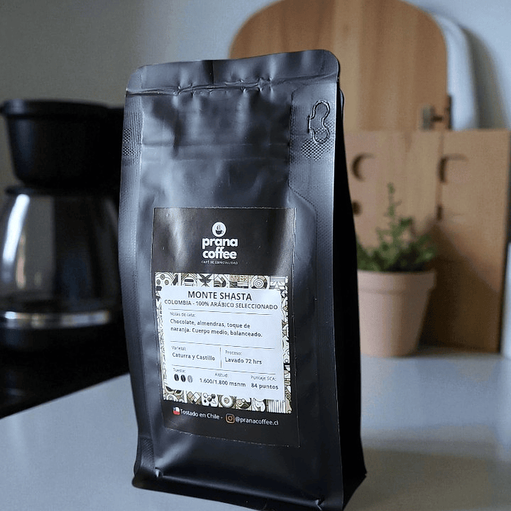 Café de Especialidad Monte Shasta, Colombia 100% Arábica - 100grs en Grano 2