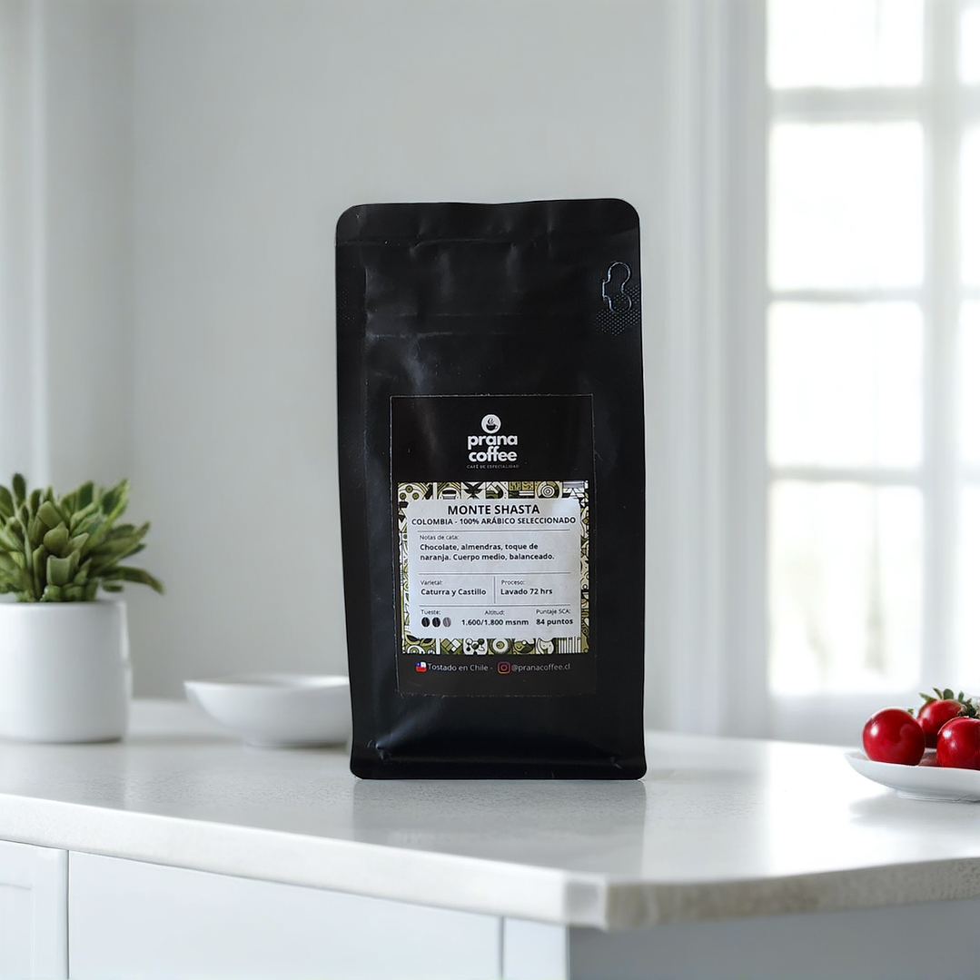 Café de Especialidad Monte Shasta, Colombia 100% Arábica - 100grs en Grano 1