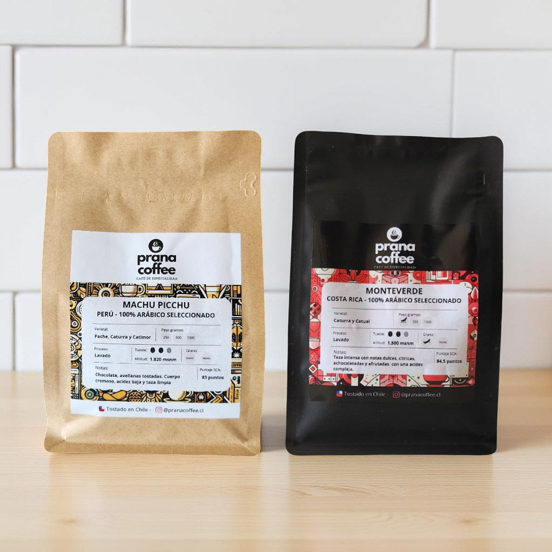 Pack Encuentro - 2 bolsas Café de Especialidad 250grs - Perú - Costa Rica 1