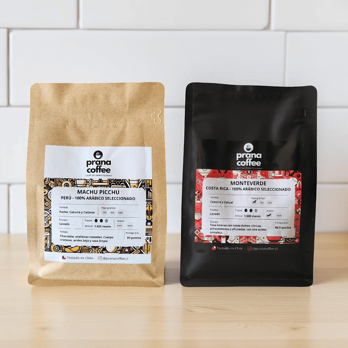 Pack Encuentro - 2 bolsas Café de Especialidad 250grs - Perú - Costa Rica 1
