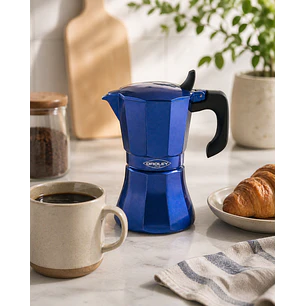 Cafetera Petra 9 tazas color Azul