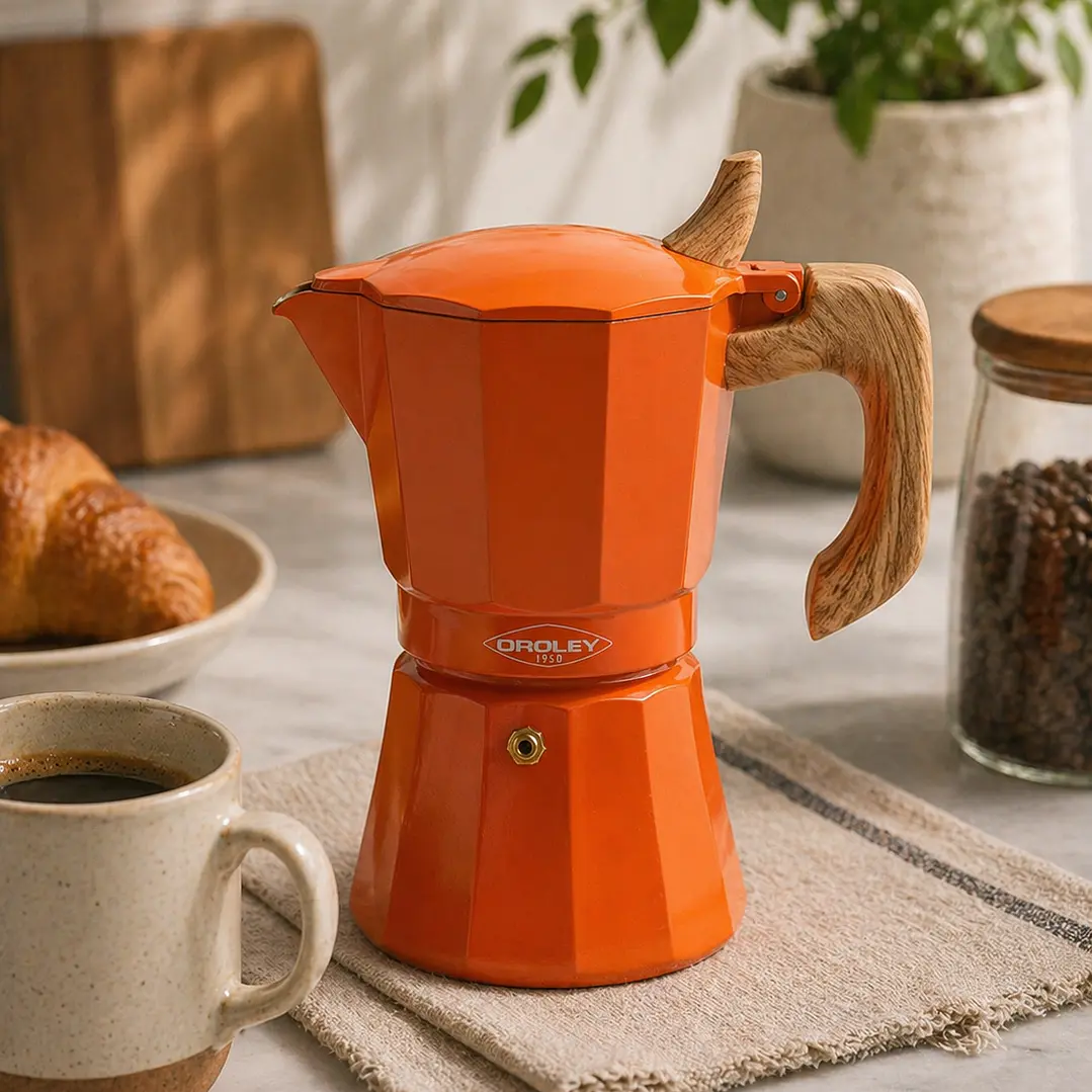 Cafetera Petra 9 tazas color Naranja 1