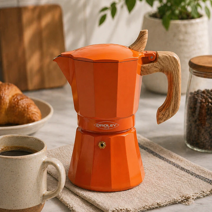 Cafetera Petra 9 tazas color Naranja 1