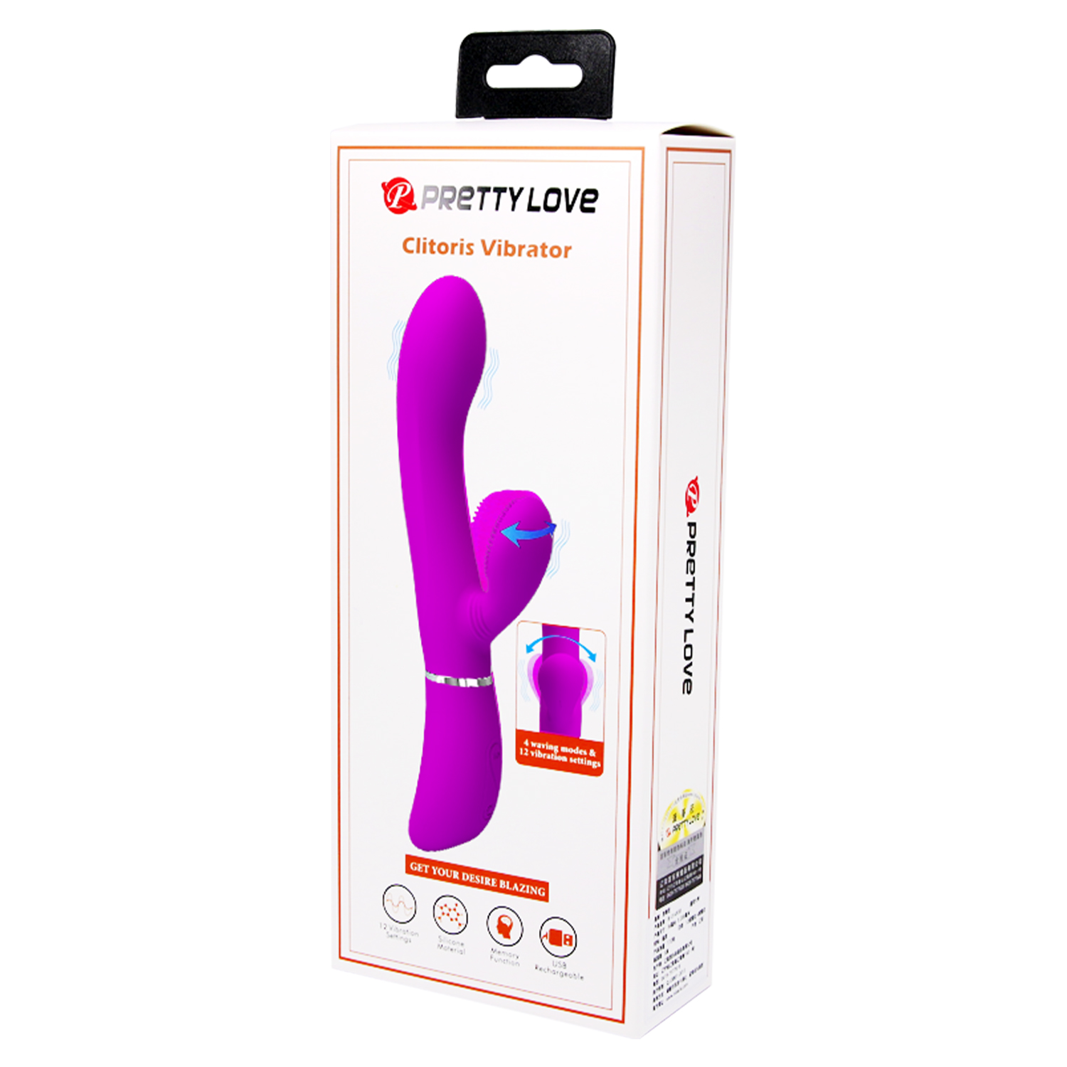 Vibrador con estimulador punto clitori 8