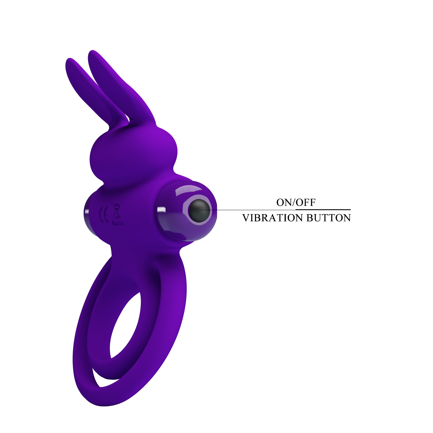 Anillo Vibrador Rabbit III Purpura 7