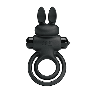 Anillo Vibrador Rabbit IIII Black 