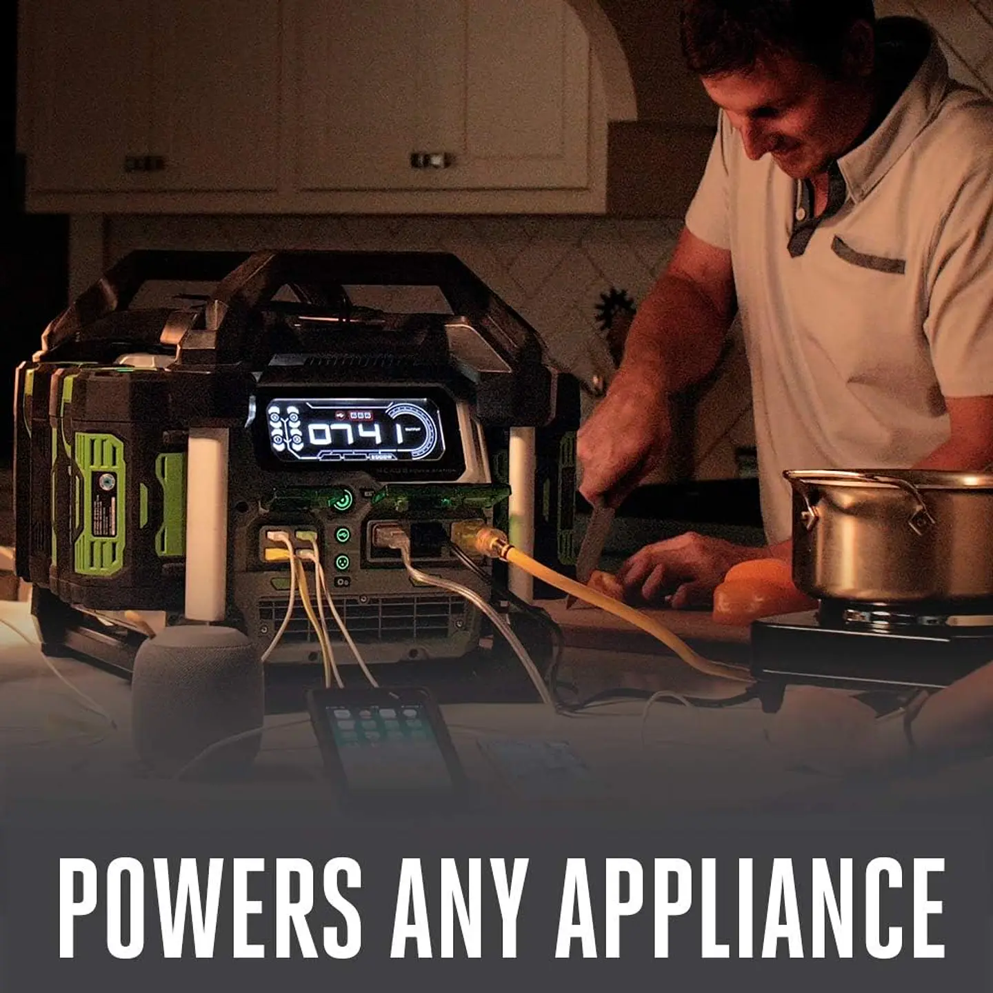 EGO Power+ - Generador eléctrico portátil PST3040 Nexus para interiores y exteriores, 3000W , batería no incluida, color plateado 5