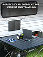 MARBERO Generador solar para camping, estación de energía portátil de 88 Wh, generador de pico de 120 W con panel solar incluido 21 W, CA, CC, USB QC3.0, linterna LED para exterior... - Miniatura 9