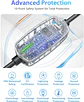 Cargador EV de nivel 2 (40 amperios, 240 V, NEMA 14-50P), estaciones de carga de vehículos eléctricos portátiles cargador EV con cable de carga de 28 pies cargadores EV para el hog... - thumbnail 7