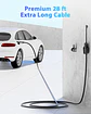 Cargador EV de nivel 2 (40 amperios, 240 V, NEMA 14-50P), estaciones de carga de vehículos eléctricos portátiles cargador EV con cable de carga de 28 pies cargadores EV para el hog... - thumbnail 8