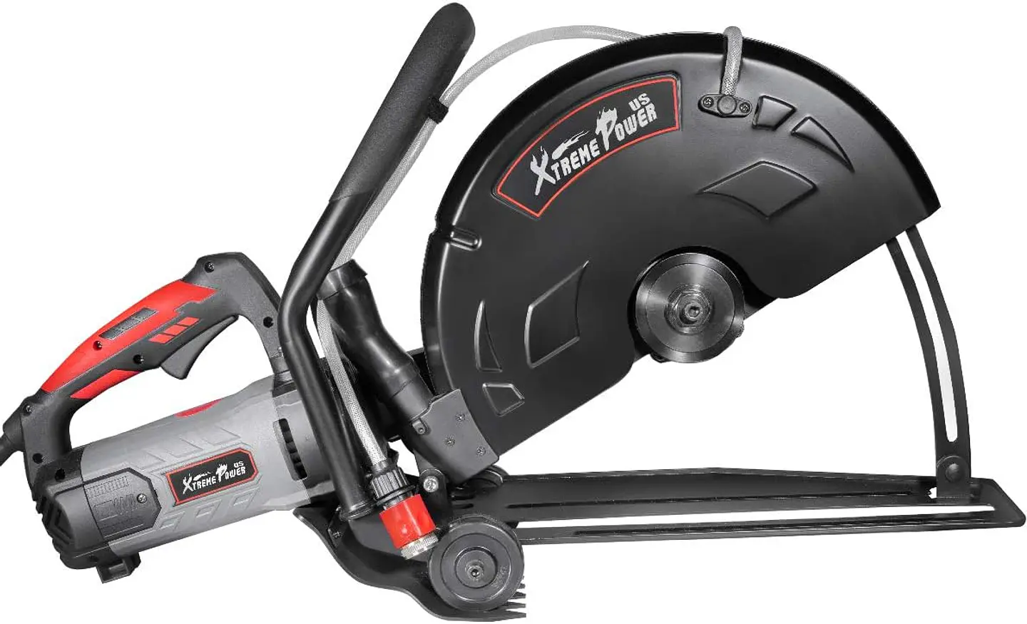 XtremepowerUS Sierra de demostración circular del cortador del disco de la energía eléctrica 3200W para el rodillo de guía de hormigón mojado/seco cortado, 16" 3