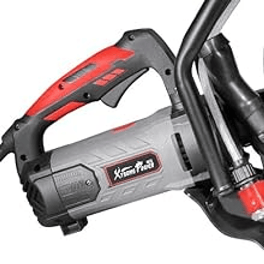 XtremepowerUS Sierra de demostración circular del cortador del disco de la energía eléctrica 3200W para el rodillo de guía de hormigón mojado/seco cortado, 16"