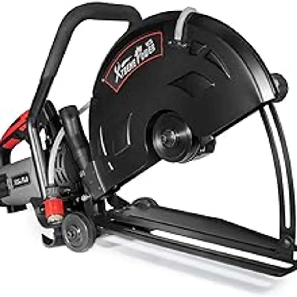 XtremepowerUS Sierra de demostración circular del cortador del disco de la energía eléctrica 3200W para el rodillo de guía de hormigón mojado/seco cortado, 16" 11