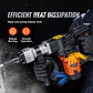 VEVOR Martillo de demolición eléctrico de 1,400 W, resistente, de 2,900 BPM, para romper hormigón, 2 brocas de cincel para astillar con funda y guantes - Miniatura 6