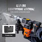 VEVOR Martillo de demolición eléctrico de 1,400 W, resistente, de 2,900 BPM, para romper hormigón, 2 brocas de cincel para astillar con funda y guantes - Miniatura 7