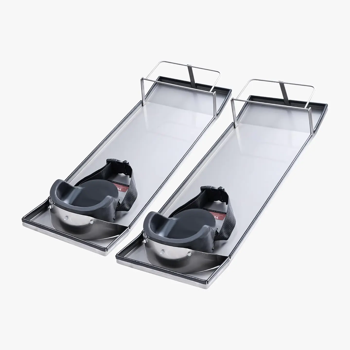 VEVOR Rodilleras de hormigón deslizante de 28 x 8 pulgadas, de acero inoxidable, par de deslizadores móviles con rodilleras de hormigón y correas para tablero para acabado de concr... 3