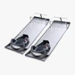 VEVOR Rodilleras de hormigón deslizante de 28 x 8 pulgadas, de acero inoxidable, par de deslizadores móviles con rodilleras de hormigón y correas para tablero para acabado de concr... - thumbnail 3