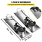 VEVOR Rodilleras de hormigón deslizante de 28 x 8 pulgadas, de acero inoxidable, par de deslizadores móviles con rodilleras de hormigón y correas para tablero para acabado de concr... - thumbnail 6