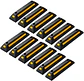 ZONETECH Guía de aparcamiento de goma resistente, 4 piezas de tope de rueda de garaje duradero de calidad premium para estacionamiento de grado profesional con cinta amarilla refle... - thumbnail 4