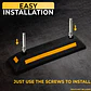 ZONETECH Guía de aparcamiento de goma resistente, 4 piezas de tope de rueda de garaje duradero de calidad premium para estacionamiento de grado profesional con cinta amarilla refle... - thumbnail 9