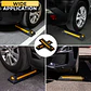 ZONETECH Guía de aparcamiento de goma resistente, 4 piezas de tope de rueda de garaje duradero de calidad premium para estacionamiento de grado profesional con cinta amarilla refle... - thumbnail 20