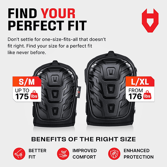 NoCry Rodilleras profesionales para trabajo; de jardinería y construcción, unisex, con almohadilla gruesa de gel, correas dobles y clips ajustables, tácticas, resistentes, industri...