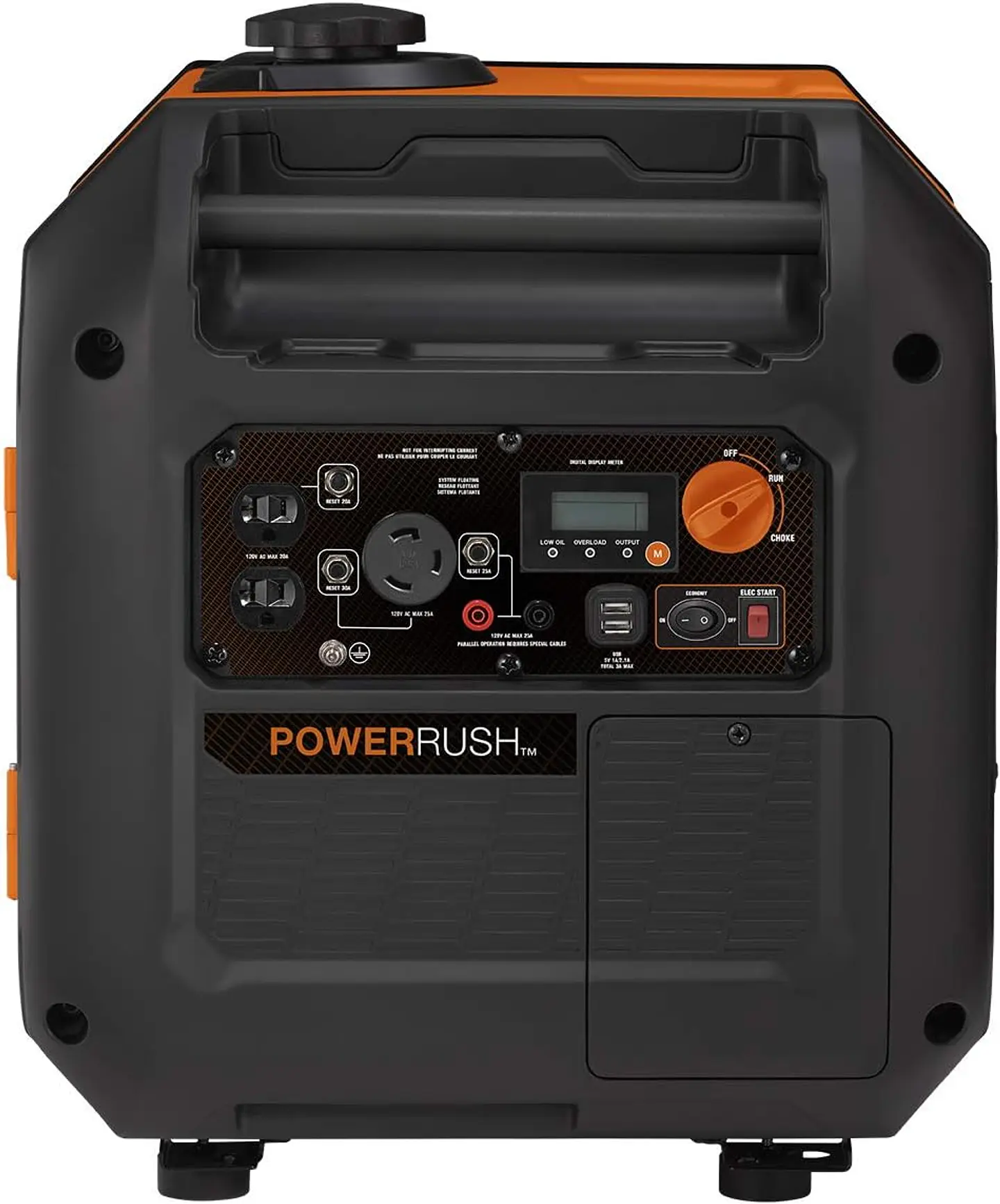 Generac 8251 GP2500i - Generador inversor portátil a gas de 2,500 vatios - Diseño compacto y ligero - Produce energía limpia y estable - Tecnología COsense 5