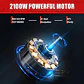  Mezclador de cemento 2100W, mezclador de hormigón portátil, mezclador de lodo de mano de 110 V para motor, pintura, lechada, yeso, Thinset, herramienta de agitación de forra... - Miniatura 3