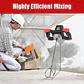  Mezclador de cemento 2100W, mezclador de hormigón portátil, mezclador de lodo de mano de 110 V para motor, pintura, lechada, yeso, Thinset, herramienta de agitación de forra... - Miniatura 6