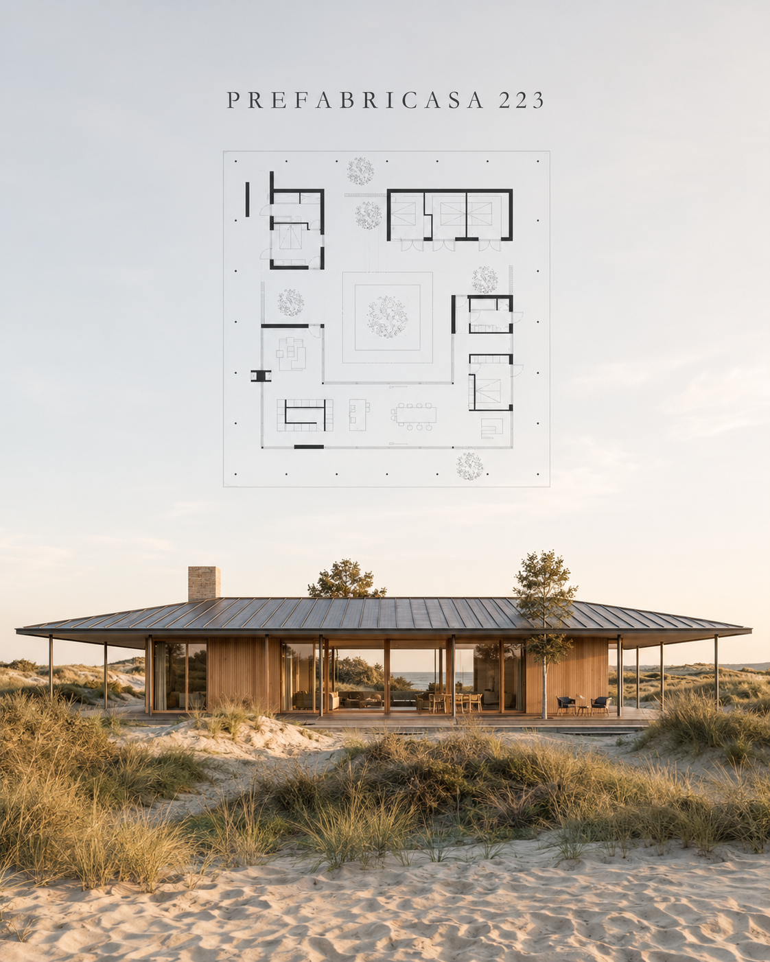Prefabricasa 223 | Kit de Autoconstrucción SIP 223 m²