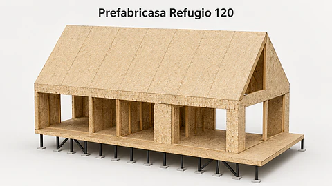 Refugio 120 — Kit de paneles SIP para armar 120m² - 3D+3B