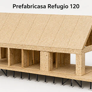 Refugio 120 — Kit de paneles SIP para armar 120m² - 3D+3B