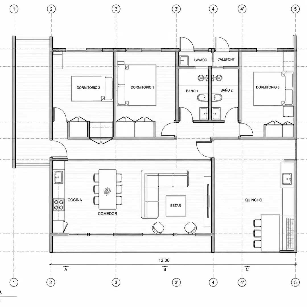 Prefabricasa 95 Kit de paneles SIP para armar 95m² - 3D + 2B 5