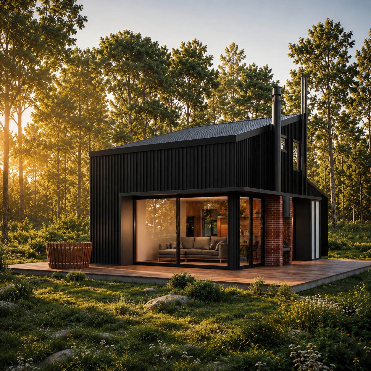 Refugio 99 | Kit para armar 99,33 m² - 3D+2B, 2 pisos