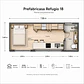Prefabricasa Refugio 18 - Kit para armar 18,2m² - 1D+1B - Miniatura 3