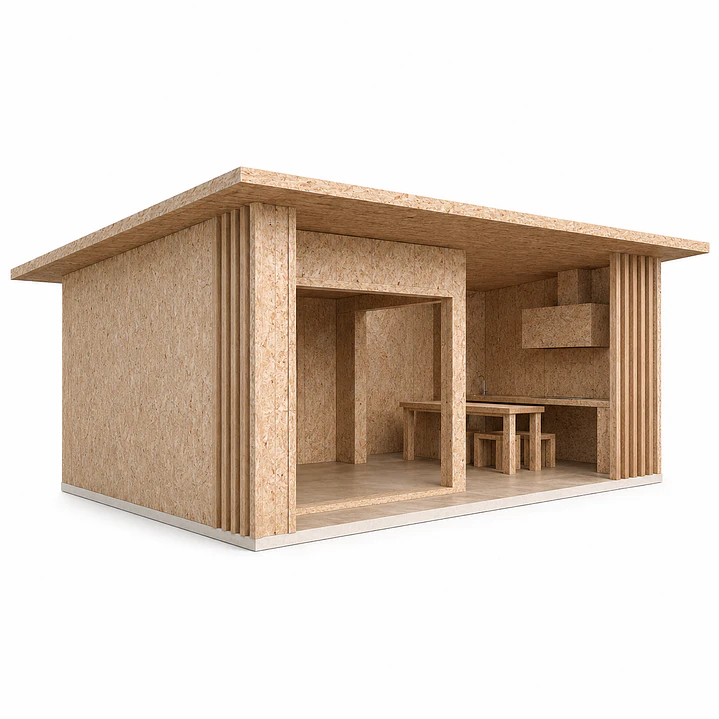 Quincho 35 SIP – Kit Modular Prefabricado en Panel SIP 2