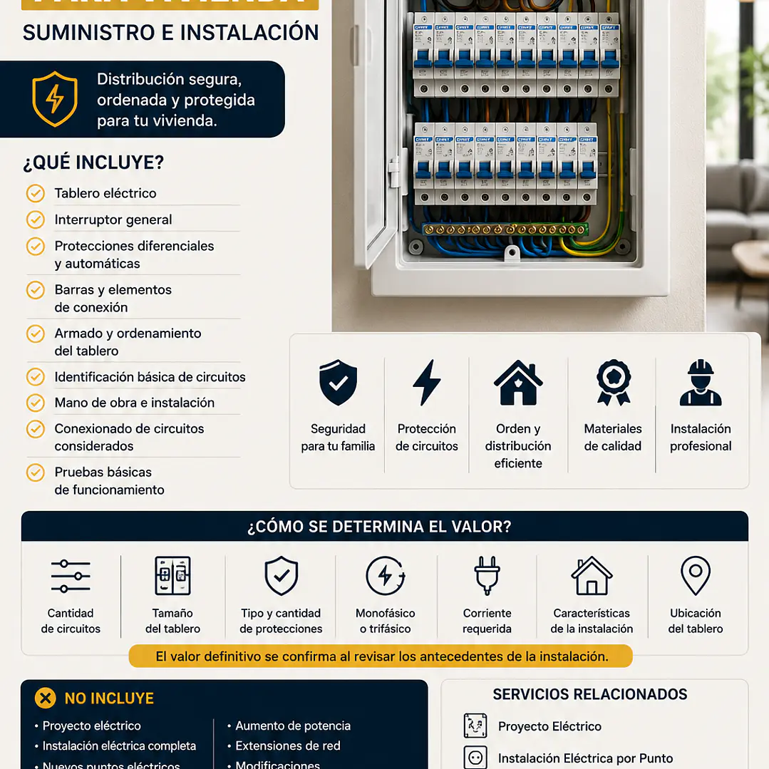Tablero Eléctrico para Vivienda 1