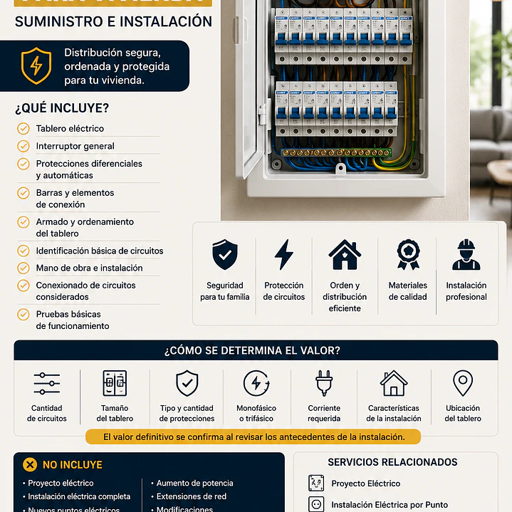 Tablero Eléctrico para Vivienda 1