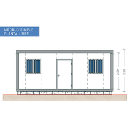 Módulo Simple Planta Libre