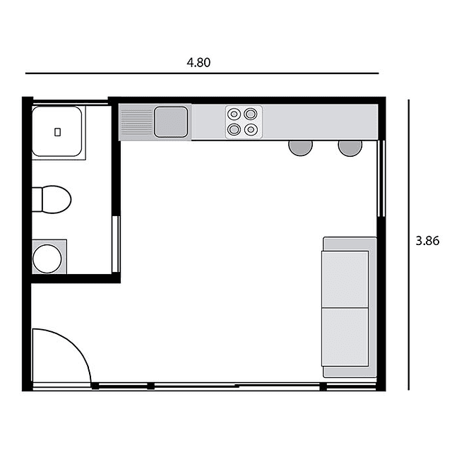 Casa Lago, 18 m2 Smart