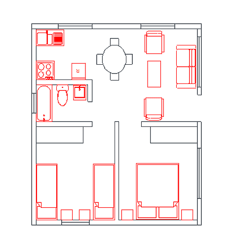 Casa 36 m2 Kit Semi Full