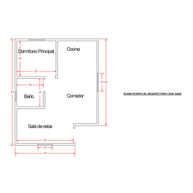 Casa 36m2 Kit Full Llave en Mano