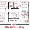 ﻿Casa 54 m2 ( 6 aguas )