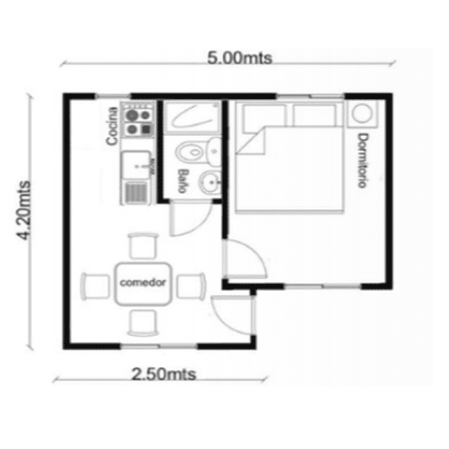 Casa modelo 36 m2