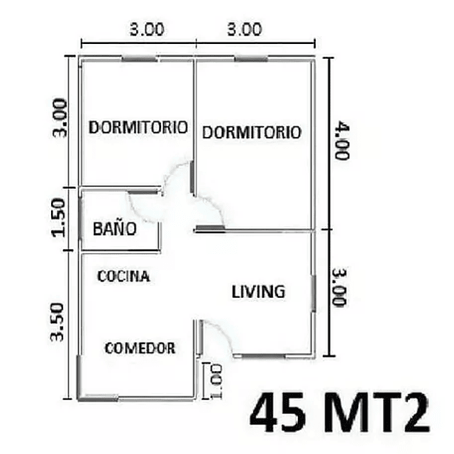 Casa 45 m2 B