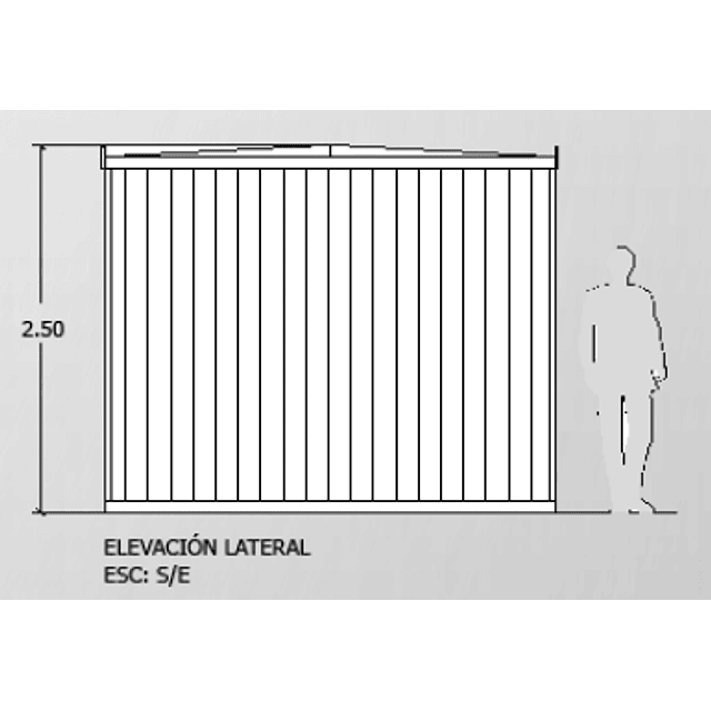 Módulo Planta Libre 20'' 6x2,5m.